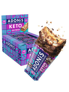 BARRAS CETOGÉNICAS CRUJIENTES CON ALTO CONTENIDO DE PROTEÍNAS Y AVELLANAS 45GR - ADONIS FOODS - 5060474940566