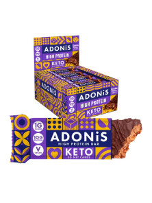 BARRAS CETOGÉNICAS DOBLES DE CHOCOLATE CON ALTO CONTENIDO DE PROTEÍNAS 45GR - ADONIS FOODS - 5060474941426