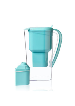 JARRA TURQUESA ALKANATUR DROPS CON 1 FILTRO BAJA EMISIÓN DE MAGNESIO - ALKANATUR - 8425402491331