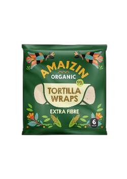 TORTILLA WRAP EXTRA FIBRE 240GR BIO - AMAIZIN - 8718976015073