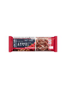 BARRITA LOW CARB FRAMBUESAS 40GR BIO - AMORE - 3800502024224