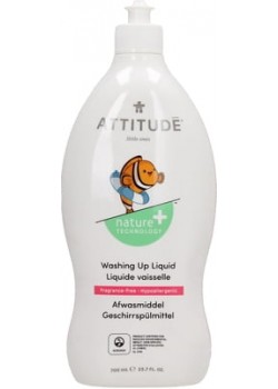 **LAVAVAJILLA LIQUIDO SIN FRAGANCIA 700ML BIO - ATTITUDE - 626232431797