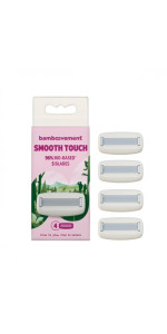 CABEZALES MAQUINILLA DE AFEITAR SMOOTH TOUCH 4 UNIDADES - BAMBOOVEMENT - 8720165937585