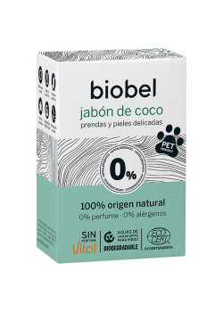 JABON NATURAL DE COCO PURO 0% 240 GR - BIOBEL ECOLOGICO DE BELTRAN - 8421427063089