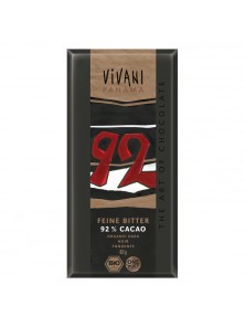 CHOCOLATE NEGRO 92% 80GR BIO - VIVANI - 4044889002249
