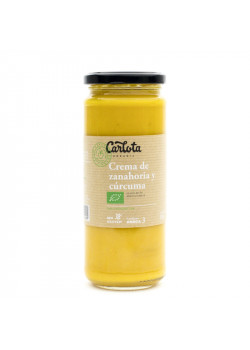 CREMA DE ZANAHORIA Y CURCUMA 450GR BIO - CARLOTA ORGANIC - 8437015940489