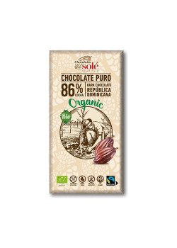 CHOCOLATE NEGRO 86% CACAO 100GR BIO - CHOCOLATES SOLE - 8411066003096