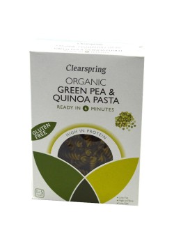 FUSILLI DE QUINOA Y GUISANTE VERDE 250GR BIO - CLEARSPRING - 5021554003571