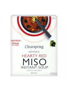 SOPA INSTANTANEA DE MISO ROJO 4 SOBRES - CLEARSPRING - 5021554005797