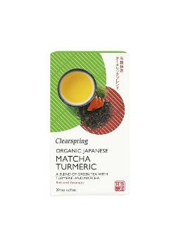 TE VERDE MATCHA CURCUMA BIO 20 FILTROS - CLEARSPRING - 5021554001522