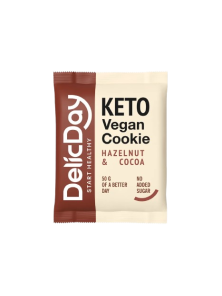 COOKIE KETO AVELLANAS & CACAO 50GR - DELICDAY