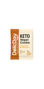COOKIE KETO MANTEQUILLA DE CACAHUETE & CHÍA 50GR - DELICDAY