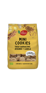 GALLETAS MINI COOKIES JENGIBRE Y CANELA 130GR BIO - EL GRANERO INTEGRAL - 8422584091878