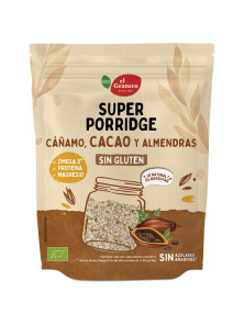 SUPERPORRIDGE SIN GLUTEN CACAO 350GR BIO - EL GRANERO INTEGRAL - 8422584092141