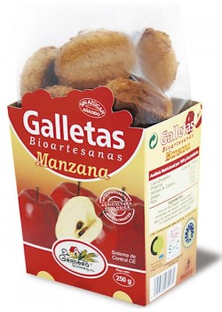 GALLETAS BIOARTESANAS MANZANA 250GR - EL GRANERO INTEGRAL - 8422584030471