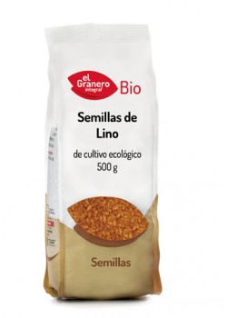 SEMILLAS DE LINO BIO 500GR - EL GRANERO INTEGRAL - 8422584018851