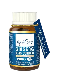 GINSENG ROJO COREANO 50 CAPSULAS - ESTADO PURO - 8436005302412