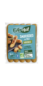 SALCHICHAS DE HIERBAS 200GR BIO - EVERNAT - 3396410254056