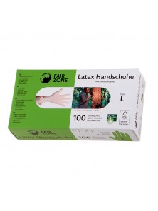 GUANTES DE LÁTEX FSC 'COMERCIO JUSTO' TALLA L 100 UDS - FAIR ZONE - 4260365858630