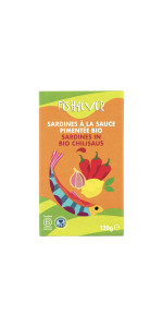 SARDINAS EN SALSA DE CHILI 120GR BIO - FISH4EVER - 5061044190565