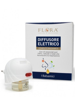 DIFUSOR ELÉCTRICO BALSÁMICO CON RECARGA 25ML - FLORA LABORATORI DI NATURA - 8019359013601
