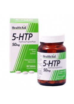 5 HTP (5-HIDROXITRIPTOFANO) 50MG 60 COMPRIMIDOS - HEALTH AID - 5019781025312