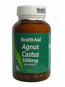 AGNUS CASTUS 550MG 60 COMPRIMIDOS - HEALTH AID - 5019781025220