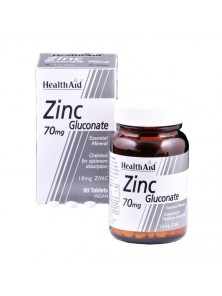 GLUCONATO DE ZINC 90 COMPRIMIDOS - HEALTH AID - 5019781020300