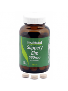 SLIPPERY ELM 560MG  60 COMPRIMIDOS - HEALTHAID - 5019781025589