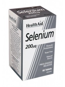 SELENIO 200µG 60 TABLETAS - HEALTH AID - 5019781020010
