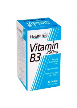 VITAMINA B3 'NIACINAMIDA' 250MG - HEALTH AID - 5019781010660