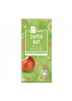 SUPER NUT CHOCOLATE VEGANO 80GR BIO - ICHOC - 4044889004625