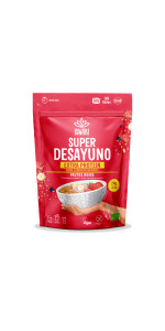 SUPER DESAYUNO EXTRA PROTEIN FRUTOS ROJOS 360GR BIO - ISWARI - 5600872805878