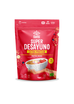 SUPER DESAYUNO EXTRA PROTEIN FRUTOS ROJOS 360GR BIO - ISWARI - 5600872805878