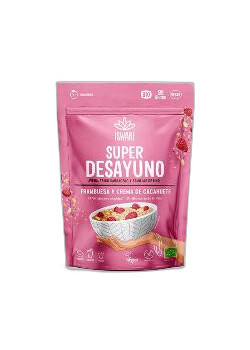 SUPER DESAYUNO FRAMBUESA & CACAHUETE 360 GR BIO - ISWARI