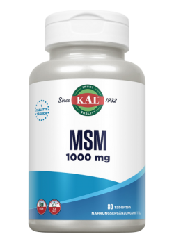 KAL MSM 1000MG 80 COMPRIMIDOS - KAL - 021245864998