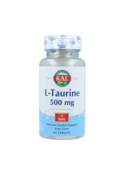 L-TAURINA 500MG 60 COMPRIMIDOS - KAL - 021245794592