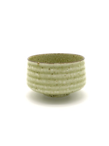 CUENCO DE MATCHA MINO YAKI KEIKO VERDE CLARITO Y BLANCO 12.5 X 7.5 CM - KEIKO - 4031322109917