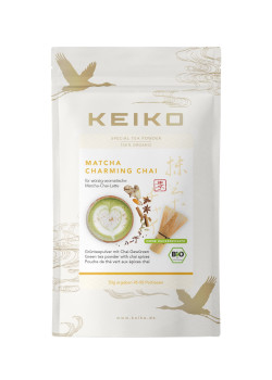 MATCHA CHARMING CHAI CON HOJA DE MORUS Y ESPECIES DE LA INDIA 50GR BIO - KEIKO - 4031322106251