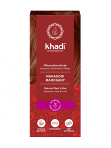 TINTE NATURAL CASTAÑO CAOBA - MAHOGANY 100GR - KHADI - 4260672893188