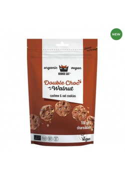 GALLETAS MINI DOBLE CHOCOLATE Y NUECES 100GR BIO - KOOKIE CAT - 3800233689839