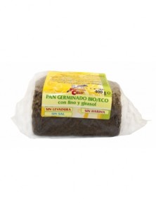 PAN GERMINADO DE LINO Y GIRASOL 400GR BIO - LA FINESTRA SUL CIELO - 8436545623893