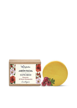 JABÓN FACIAL CUTIS SECO GERANIO Y ROSA MOSQUETA 40GR - LABIATAE - 8495390932284