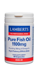 ACEITE DE PESCADO PURO 1100MG - LAMBERTS - 5055148400477