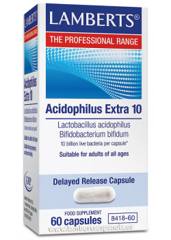 ACIDOPHILUS EXTRA 10 60 CÁPSULAS - LAMBERTS - 5055148411534