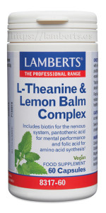 COMPLEJO DE TEANINA Y BALSAMO DE LIMON 60 CAPSULAS - LAMBERTS - 5055148414412