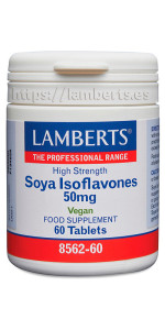 ISOFLAVONAS DE SOJA 50 MG 60 TABLETAS - LAMBERTS - 5055148406622
