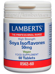 ISOFLAVONAS DE SOJA 50 MG 60 TABLETAS - LAMBERTS - 5055148406622