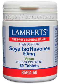 ISOFLAVONAS DE SOJA 50 MG 60 TABLETAS - LAMBERTS - 5055148406622