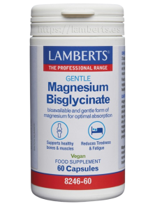 MAGNESIO BISGLICINATO 60 CAPSULAS - LAMBERTS - 5055148415457
